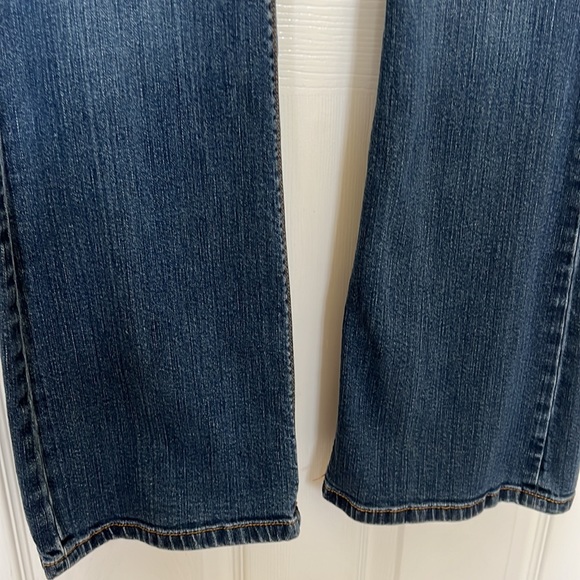 Ann Taylor LOFT Curvy Boot Denim Jeans Women's 28/6 Blue Cotton Blend Low Rise - Picture 8 of 16